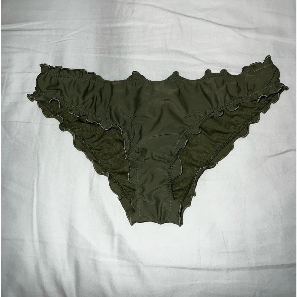 HOLLISTER Green Swim Bottoms Extra Small
